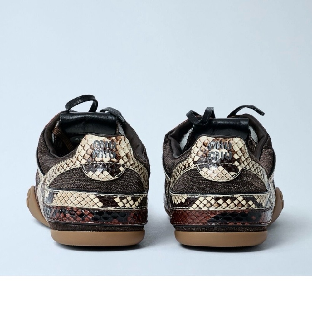 MIU MIU Gymnasium python printed technical fabric… - image 3